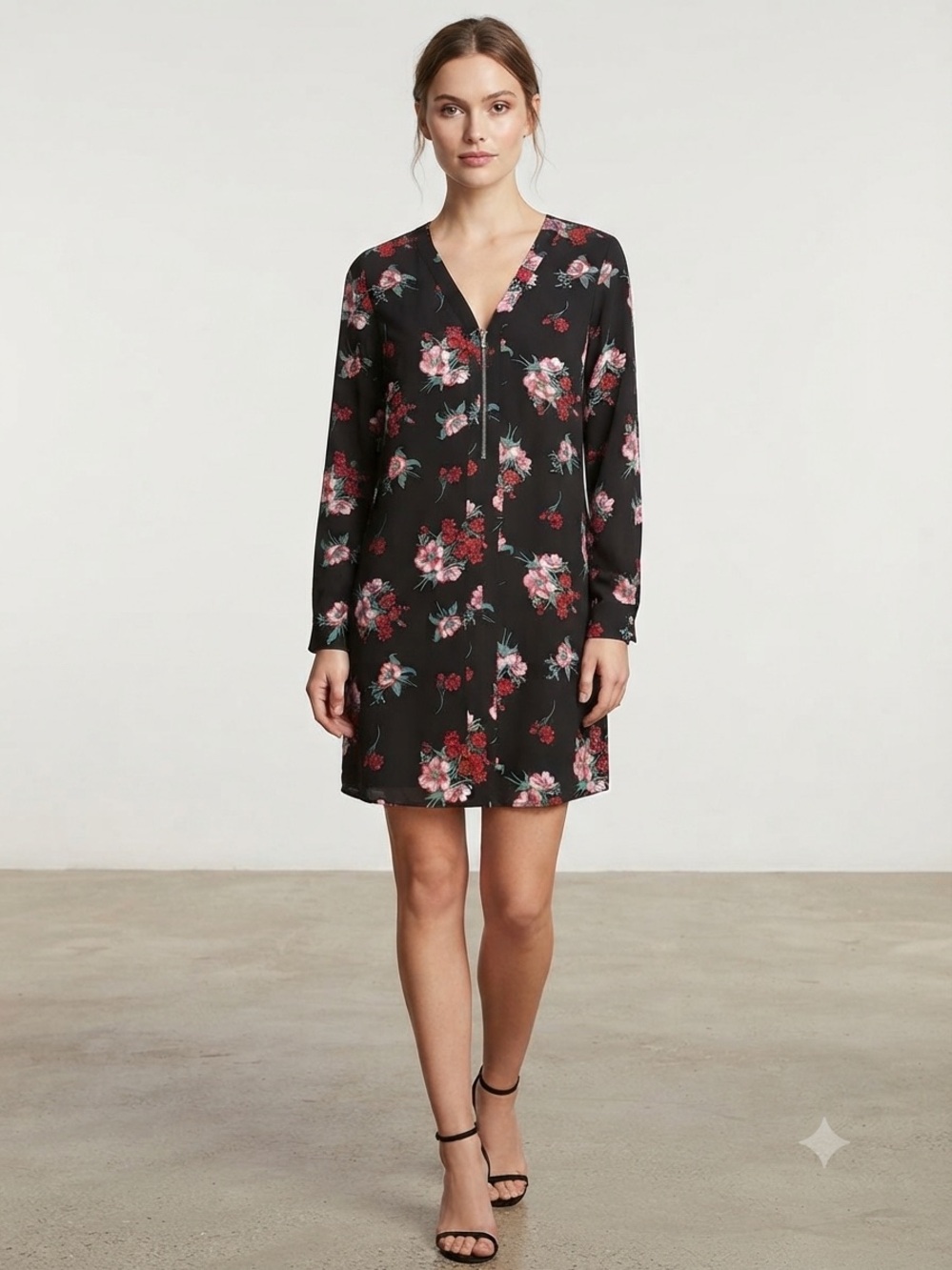 Express Black Dress with Crew Neck